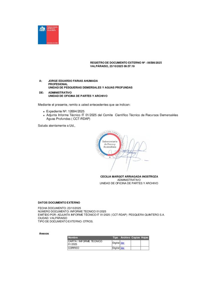 Informe Técnico Bacalao de profundidad IT 01-2025