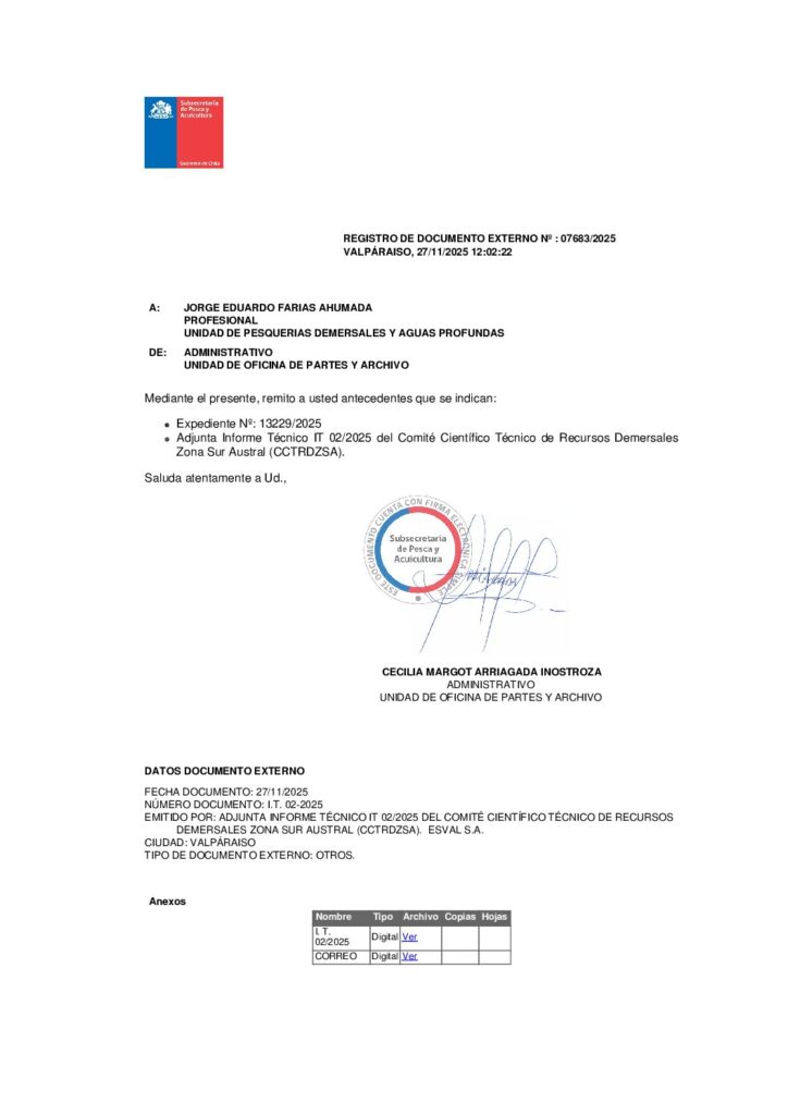 Informe Técnico Merluza austral