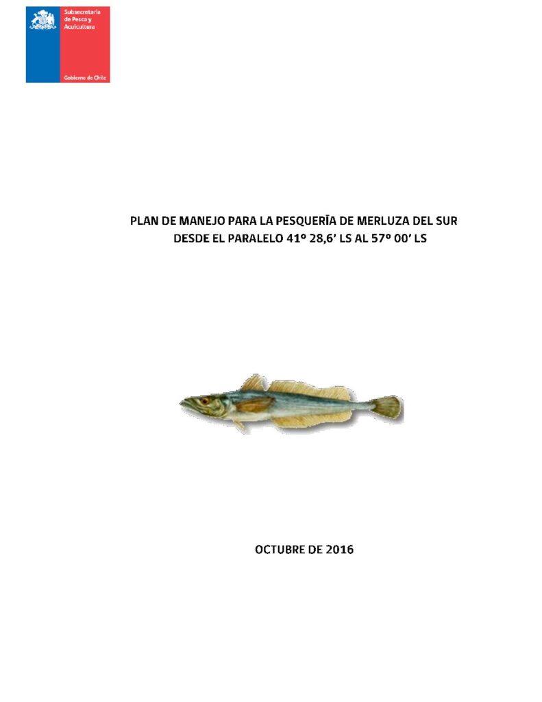 Plan de manejo Merluza austral